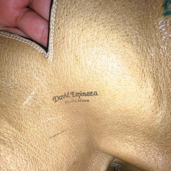 Late David Espinoza High-End Rare African Alligator Cowboy Boots 10.5D main image 4